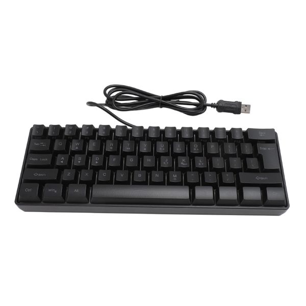 60% RGB Gaming Keyboard Compact, 61 Keys, Portable