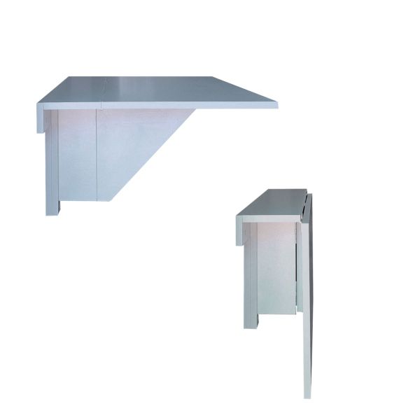 Smartfold Wall-Mounted Drop Leaf Table 100x53cm - Grey Whisper
