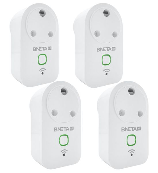 BNETA WiFi Smart Power Plug with Power Meter - Four Pack