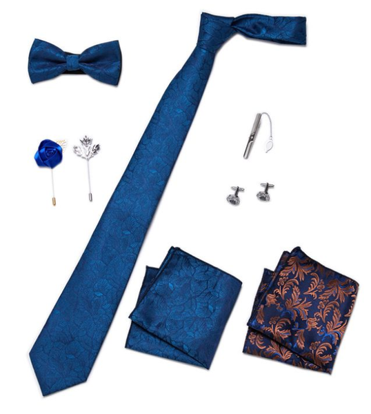 8-Piece Luxury Gift Box - Men's Silk Tie Gift Box