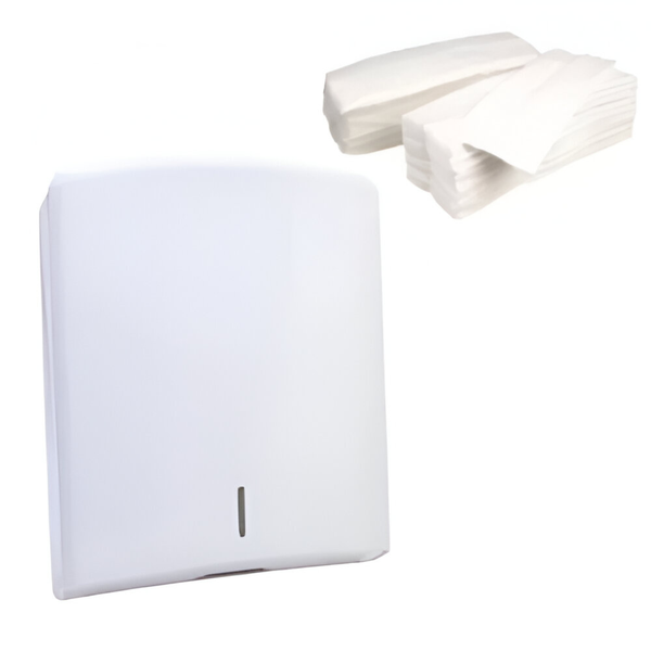 C - Folded Paper Dispenser + Box of 2000 C Fold Paper Combo