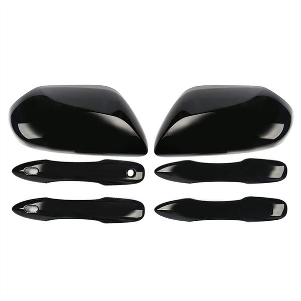 Side Door Mirror Caps + Door Handle Covers Compatible with Universal