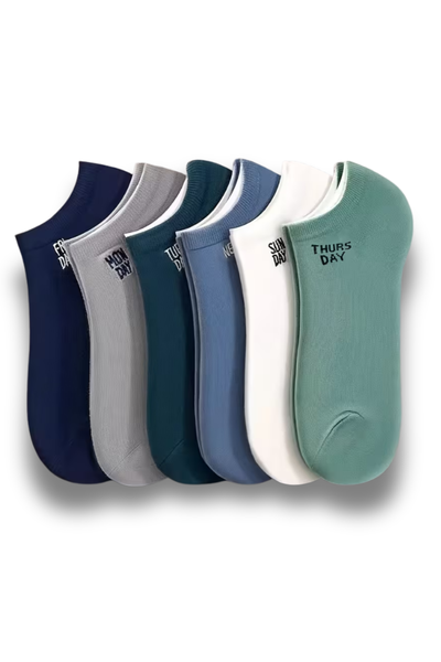 7-Day Comfort Collection: Men's Invisible Ankle Socks