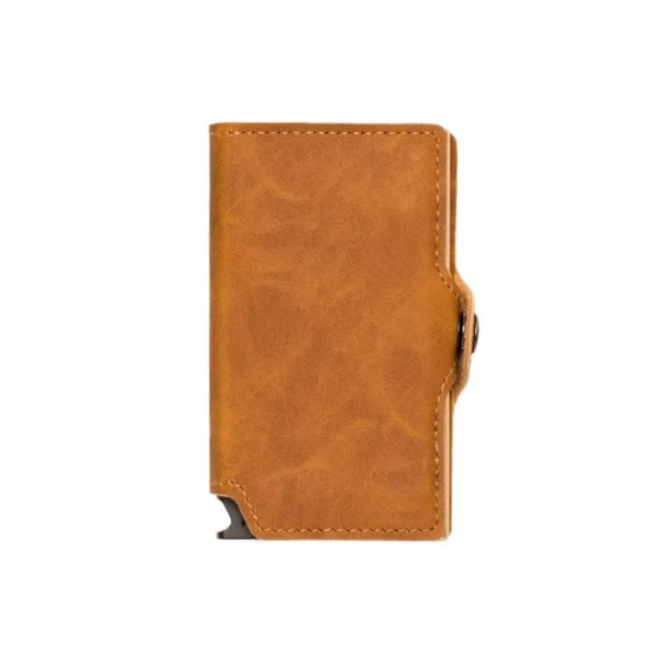 Reptronic Hammer&amp;Hide PU leather Pop up wallet - Light Brown