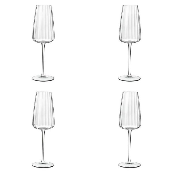 Luigi Bormioli Optica Sparkling Wine 210ml 4 Pack