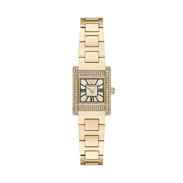Emporio Armani Womens Gold Stainless Steel Strap Watch-AR11663