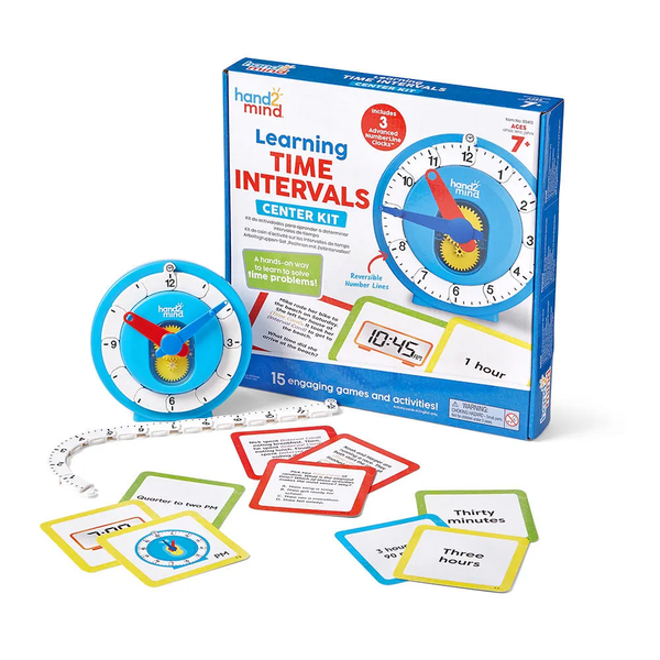 Hand2Mind Learning Intervals of Time Centre Kit - Clock Learning Activities