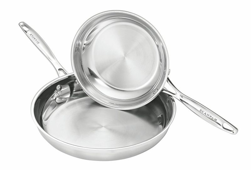Scanpan - 2-Piece Stainless Steel Frying Pan Set 20cm &amp; 28cm Oven-Safe