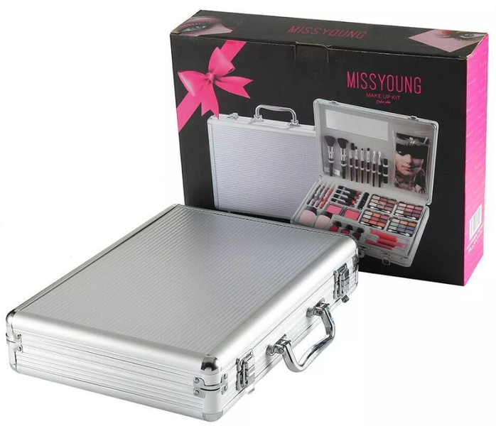 Miss Young Start to Finish Professional Makeup Kit - Silver