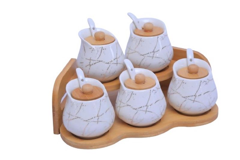 Ceramic Marble Design Spice bowl
