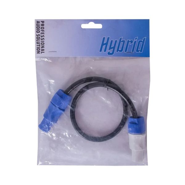 Hybrid Link cable Speakon Blue in - Speakon plug White out 0.5M