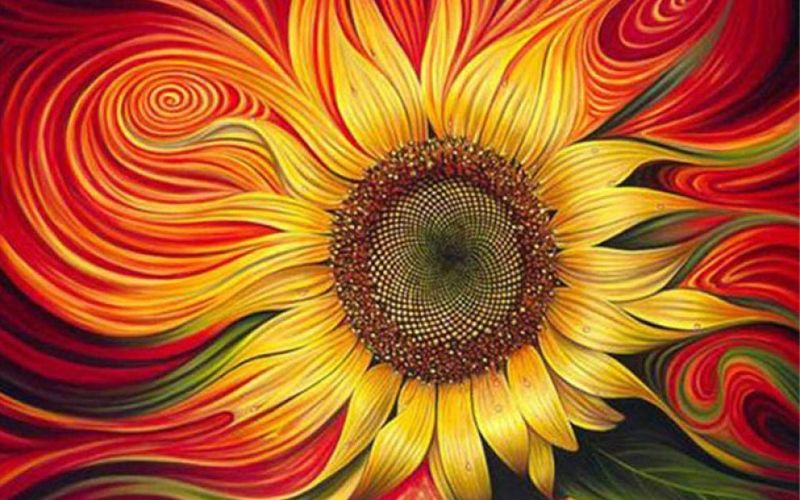 Diamond Painting DIY Full Drill - Sunflower 50x80cm