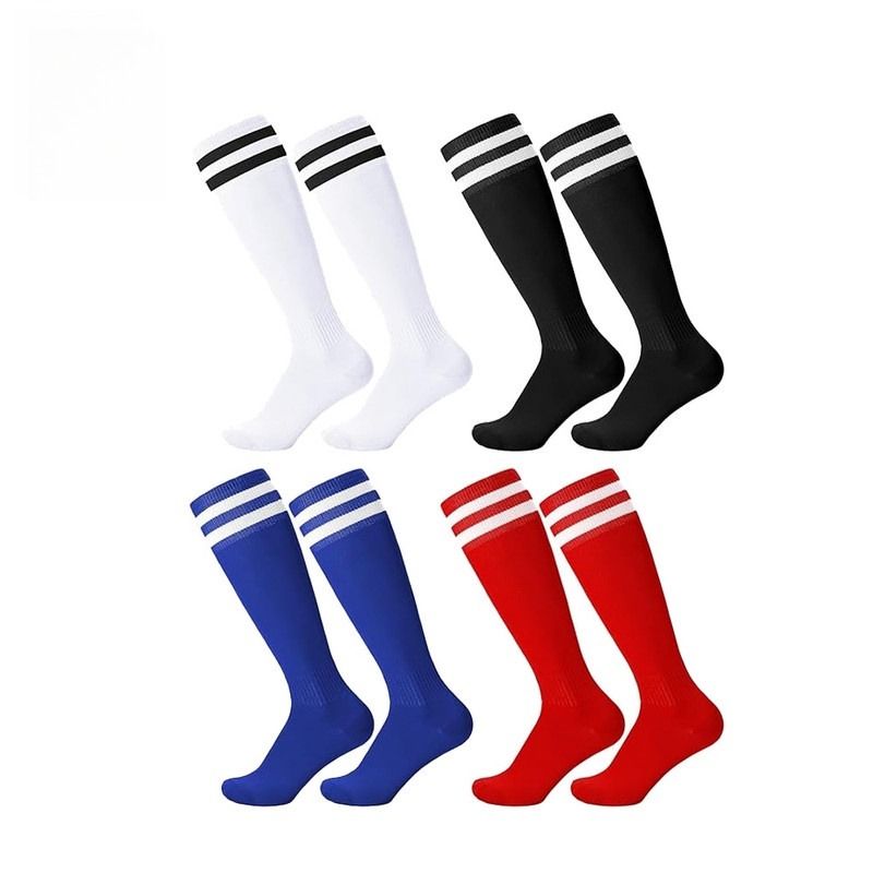 4 Pairs of Children's Football Socks Sports Socks Football Socks