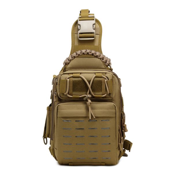 Tactical Shoulder Bag - Cross Chest Bag - Brown