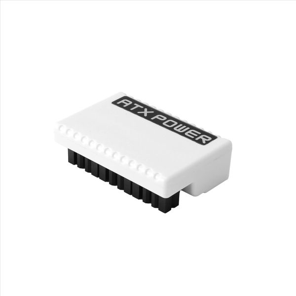 Atx 24Pin To 90Degree Power Plug Adapter Mounting Accessessory White