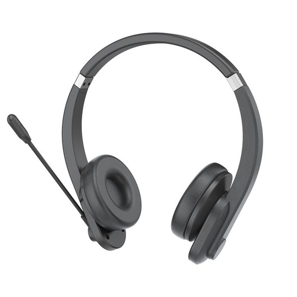 TUFF-LUV Bluetooth 5.0 Wireless Headset with Mic Black