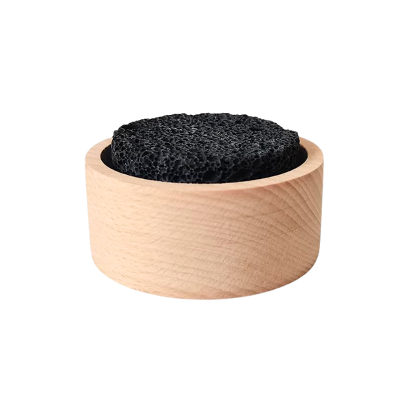 Bestby- Natural Volcanic Lava Stone Oil Aroma Diffuser with Wood Base