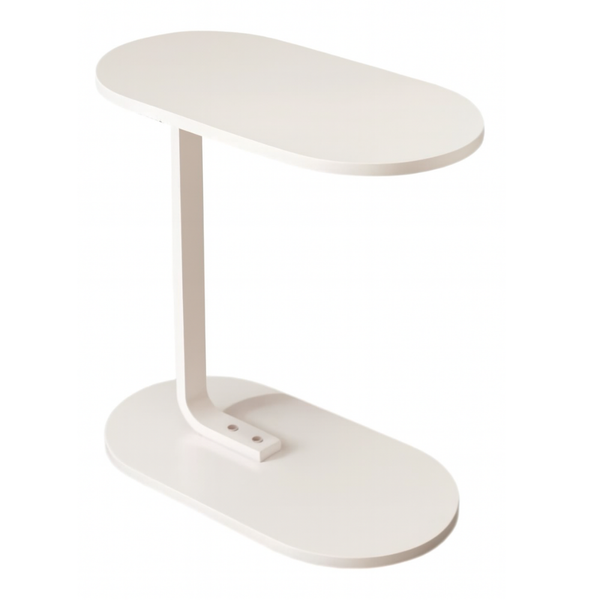 Sofa Side Table- Sofa Snack Table with Metal Frame for Bedroom and Office