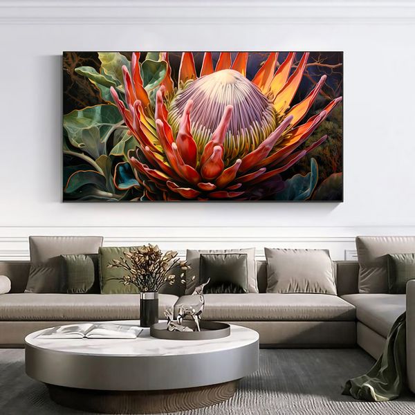 Canvas Wall Art - Protea Paradise Flower - 0311