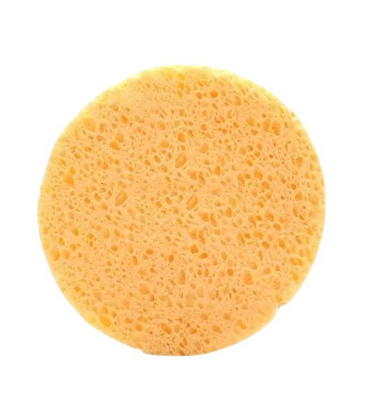 10 Pieces of Compressed Wood Pulp Round Face Wash Sponges