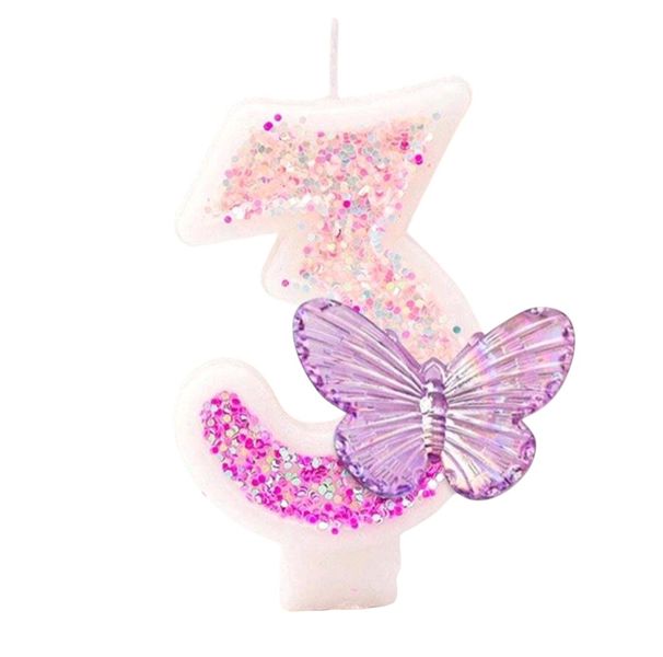 Butterfly Birthday Candle Nr3