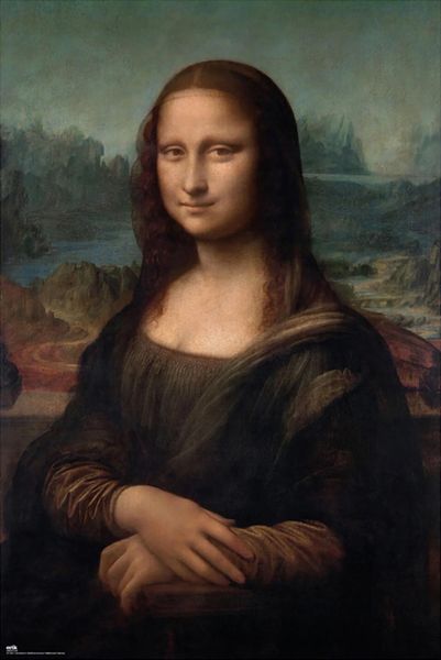 Leonardo da Vinci (The Mona Lisa) Poster
