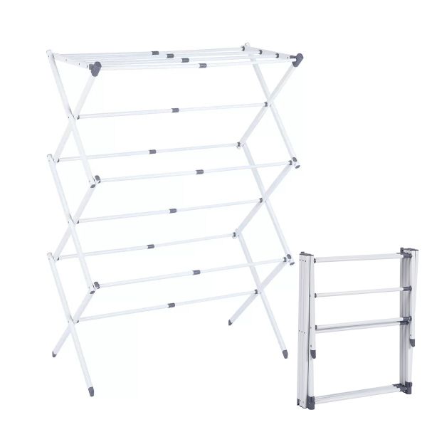 Foldabe Clothes Drying Rack 3 Tier Laundry Free-Standing Drying Hanger