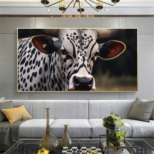 Canvas Wall Decor - Nguni Majestic Cow - 0528