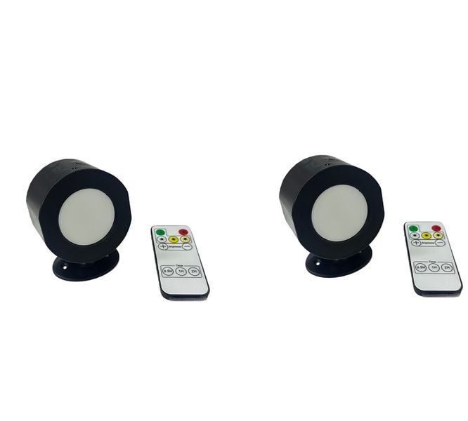 2 Pack-3-color magnetic portable LED with remote control