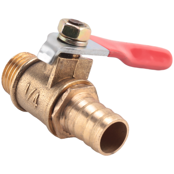 10Mm x 1/4" Pt Male Thread Lever Handle Hose Barb Compatible with None