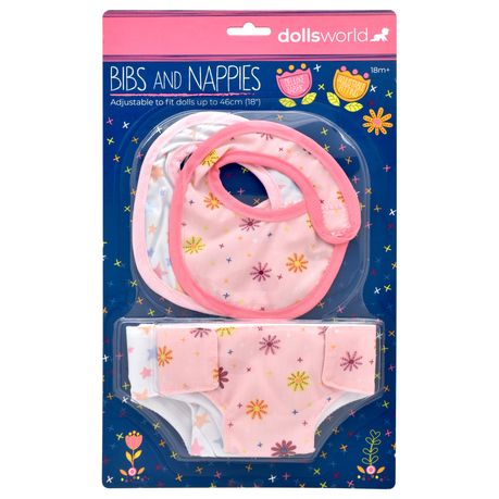 Dollsworld Bibs and Nappies for Dolls Playset Image