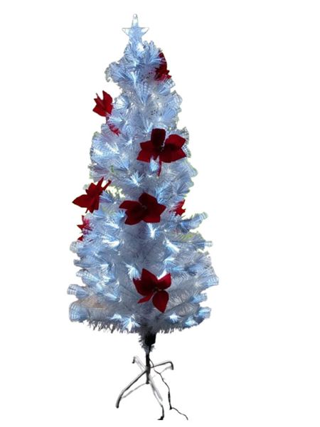 1.5m Fiber Optic Christmas Tree White