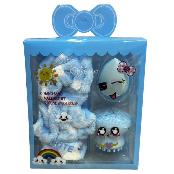 Spa Facial Brush and Head Band Set