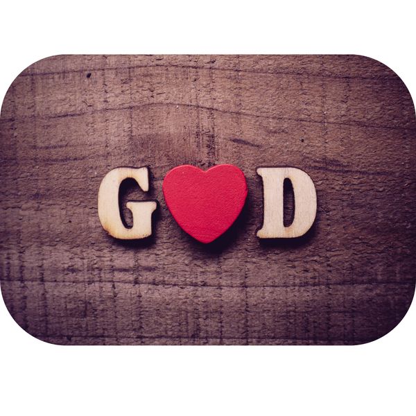 God Wood Printed Mouse Pad