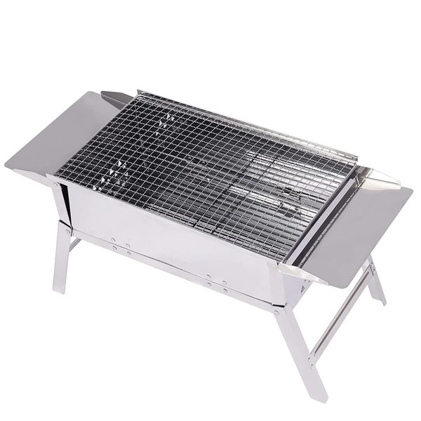 Portable Barbecue Braai Charcoal Grill Folding BBQ Grill - Height 32cm