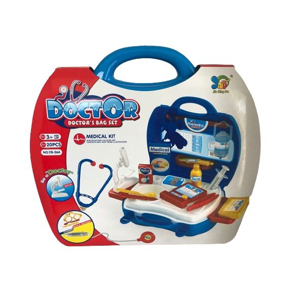 Doctors Playset - Set of 20 Pieces (Blue)