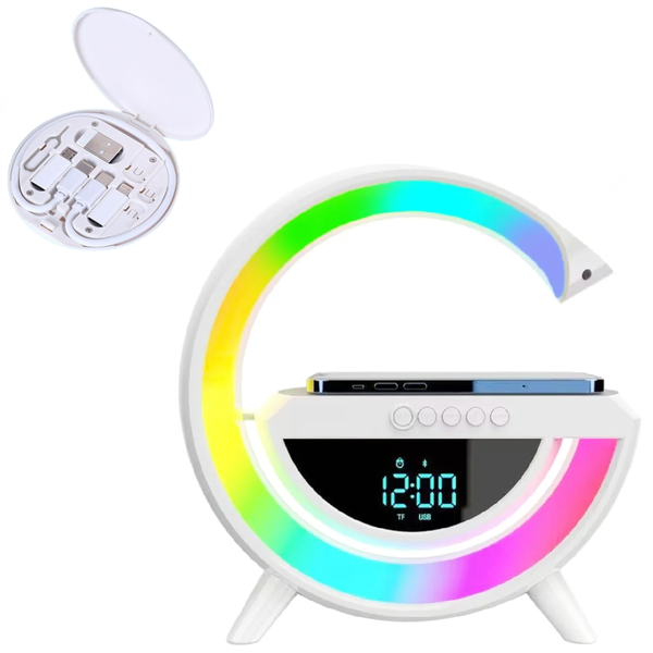 Wireless Charging Speaker LED BT-3401 With Data Cable Set