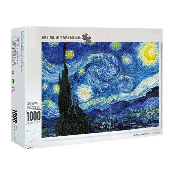1000-Piece Large Jigsaw Puzzle - Starry Night