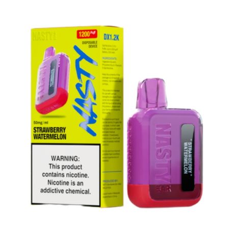Nasty Bar 1200 Puffs Disposable Vape - Strawberry Watermelon | Shop Today.  Get it Tomorrow!