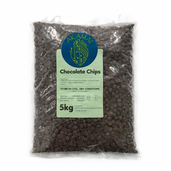 Chocolate Chips - 5KG - Bulk Baking Essential, Rich, Creamy, Versatile