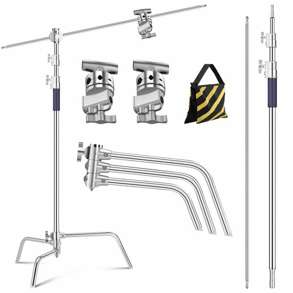 K&amp;F C-Stand with Adjustable Boom Arm and 2 Knuckles | KF34.037