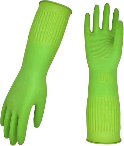 3-Pack Medium Cleaning Gloves - Non-Slip, Waterproof for Kitchen &amp; Laundry