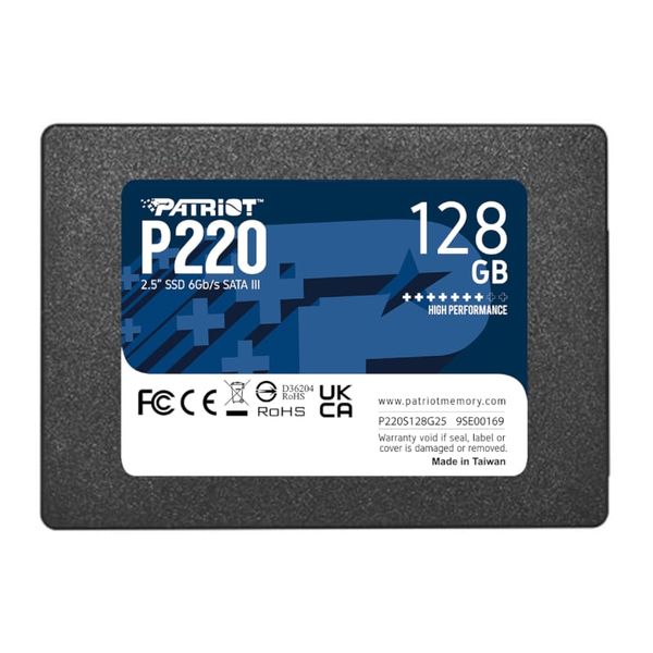 Patriot P220 2.5" 128GB SATA Solid State Drive