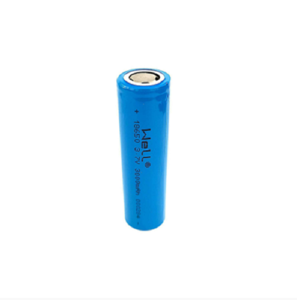 Well Industrial Battery Flat Terminal Li-ion 18650 3.7V 3000mAh
