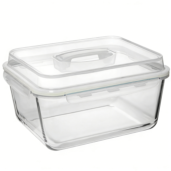 6500ml Glass Food Container Kitchen Food Storage Box with Airtight Lid