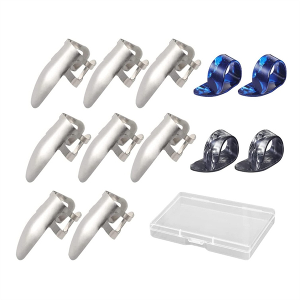 Steel Finger Picks Set Stainless Steel Finger Picks And Thumb Picks