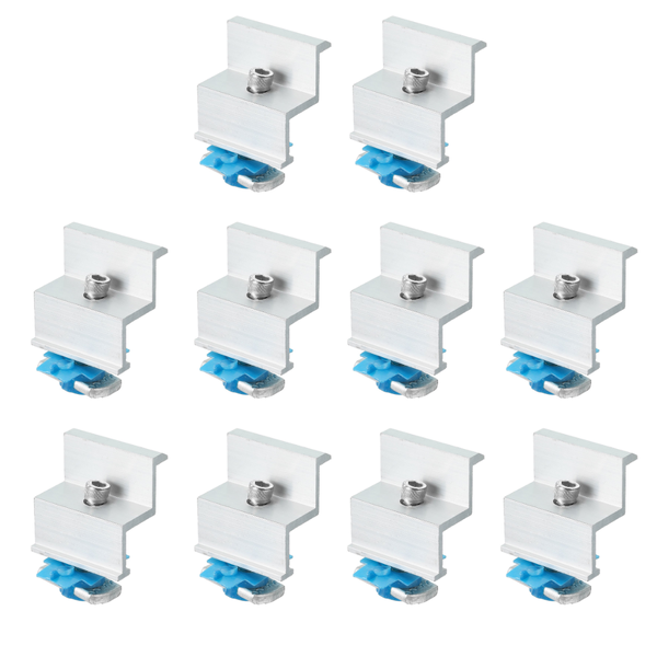 Solar Panel Mounting Clamps - Side (10 Pack)