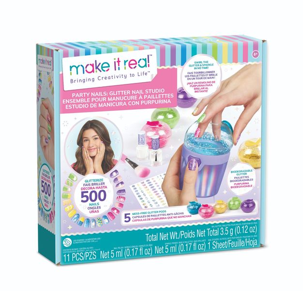 MIR - Party nails - glitter nail studio