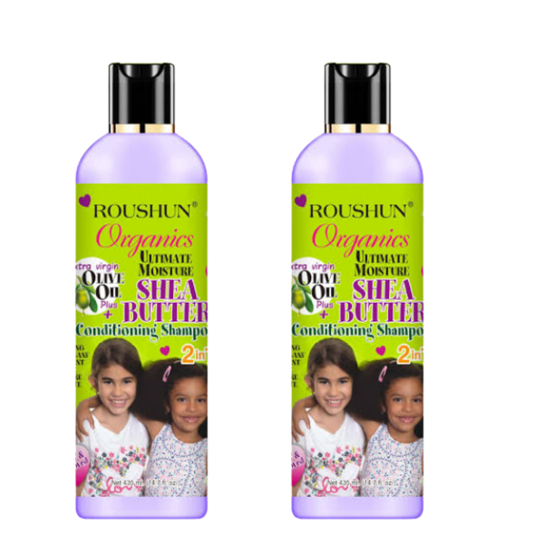 Roushun Shea Butter Conditioning Shampoo for Kids Pack of 2