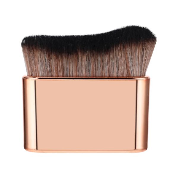 Wave Foundation Brush With High End Grade Bristles - Champagne Gold